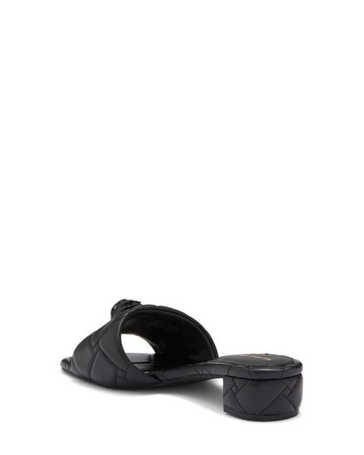 Kurt Geiger White Kensington Quilted Slide Sandal