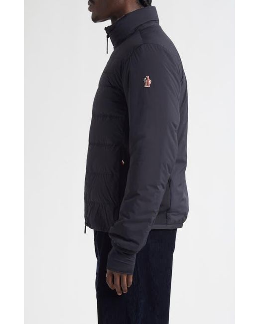 Moncler Black Araripe Mixed Media Down Jacket for men