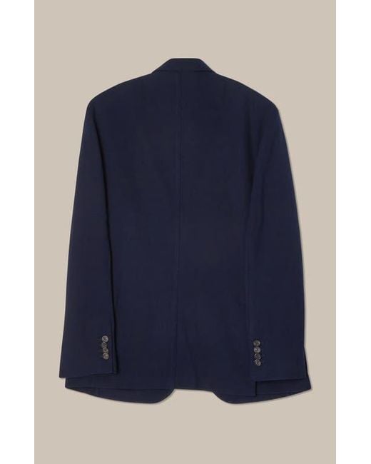 Robert Talbott Blue Wright Knit Blazer for men