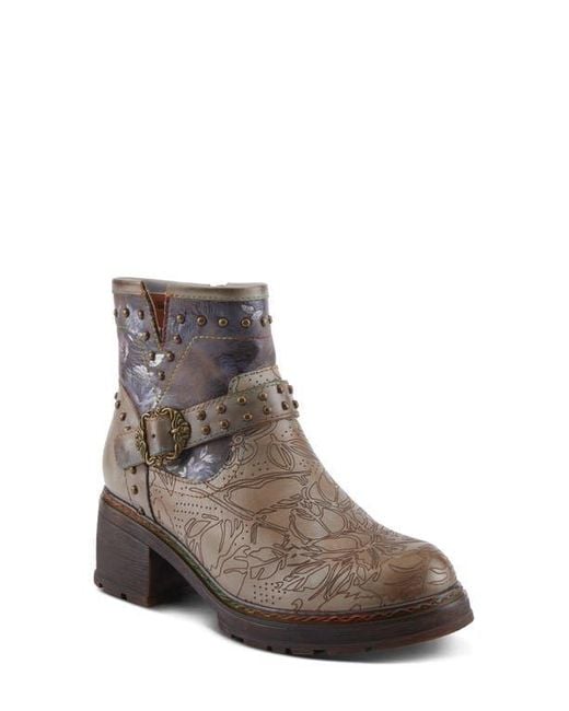 Spring Step Brown Branchout Platform Bootie
