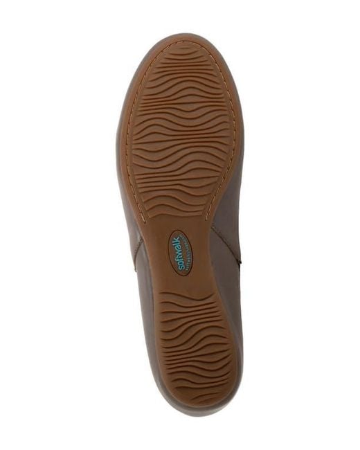 Softwalk® Brown Sheffield Slingback Flat