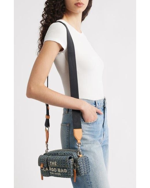 Marc Jacobs Multicolor The Cargo Monogram Denim Shoulder Bag