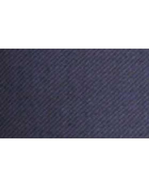 Canali Blue Flat Front Solid Wool Trousers for men