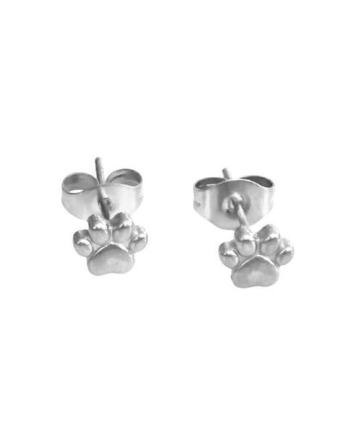 Hollywood Sensation Metallic Pawfect Mini Paw Print Stud Earrings