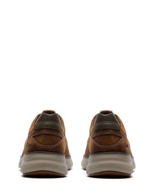 Clarks Brown Mullan Moc Toe Derby for men