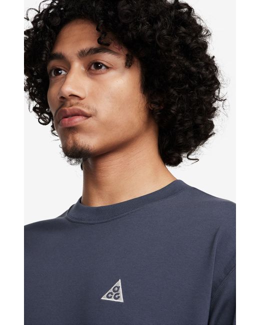 Nike Blue Dri-fit Acg Oversize Long Sleeve T-shirt for men