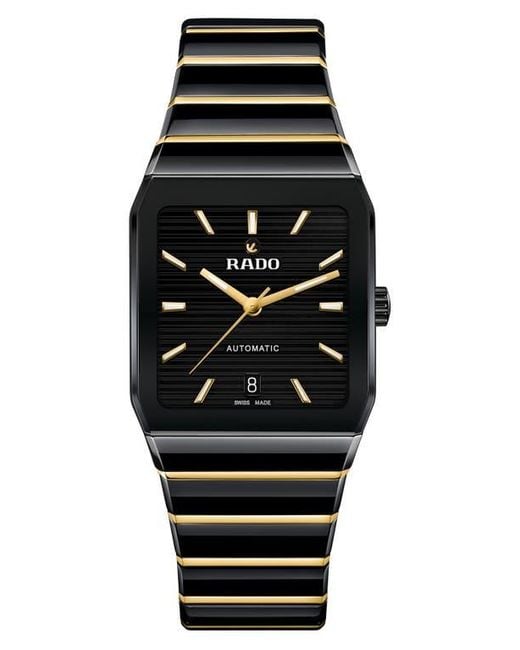 Rado Black Anatom Automatic Ceramic Bracelet Watch, 32.5Mm
