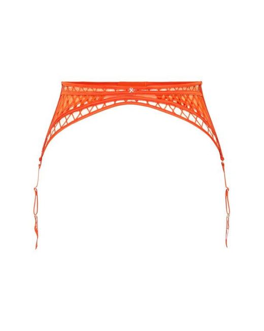 Savage x Fenty Lil' Tied Up Garter Belt in Orange