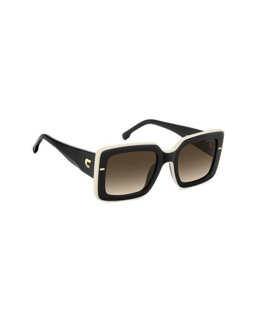 Carrera Black 53Mm Rectangular Sunglasses