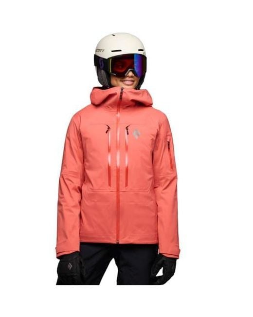 Black Diamond Red Recon Lt Shell Jacket