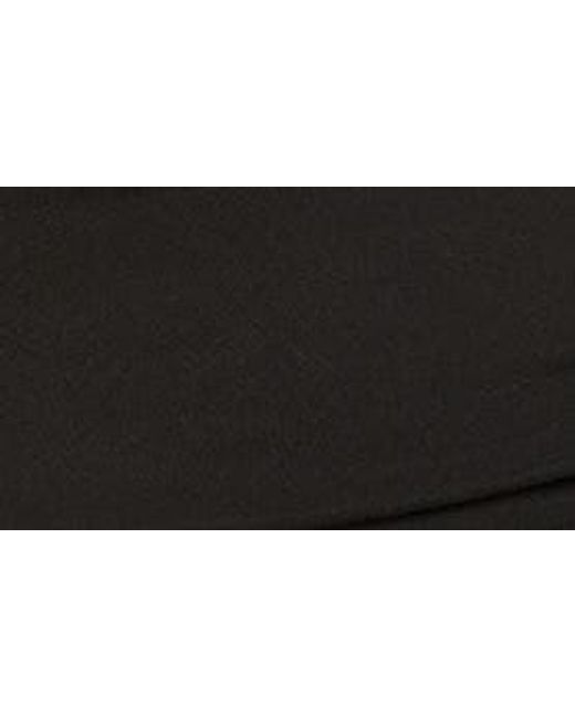 Courreges Black Belt Detail One-shoulder Ruched Jersey Minidress