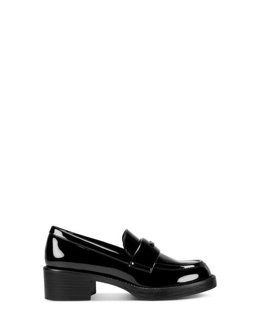 DKNY Black Civelli Block Heel Loafer