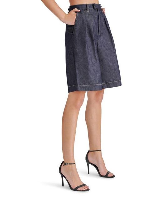 Steve Madden Blue Ivana Denim Bermuda Shorts