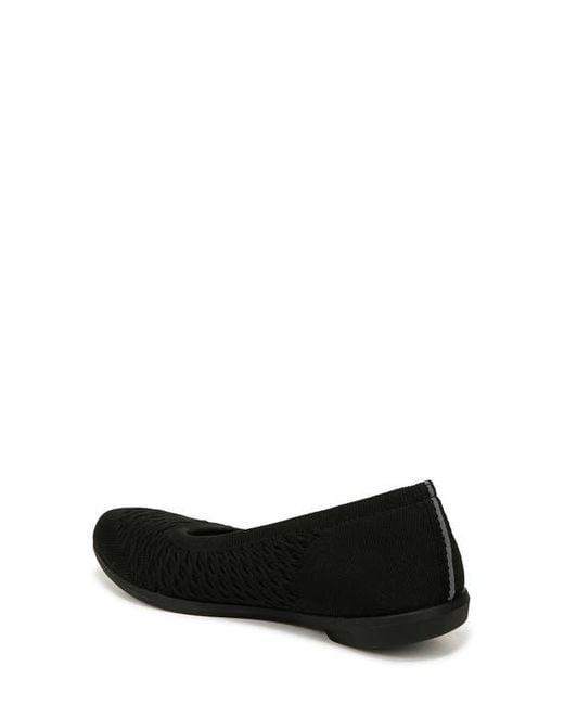 LifeStride Black Khloe Knit Ballet Flat