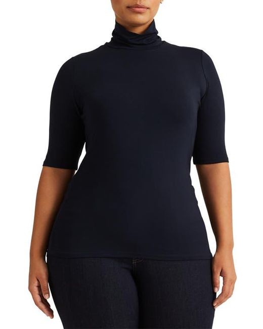 Ralph Lauren Black Scrunch Neck Top