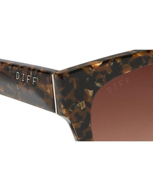 DIFF Brown Ariana 54Mm Gradient Square Sunglasses