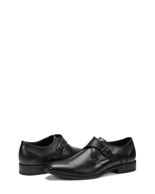Kenneth Cole Black Cheer One Buckle Monk Shoe for men