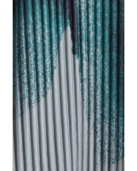 Homme Plissé Issey Miyake Wind Walk Pleated Top in Blue for