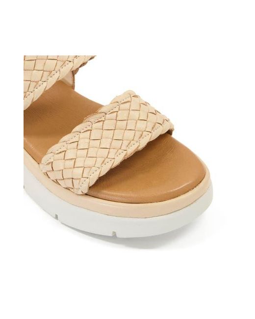 Dune Natural Lorris Slingback Platform Sandal