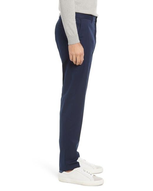 Nordstrom Blue Slim Fit Coolmax Flat Front Performance Chinos for men