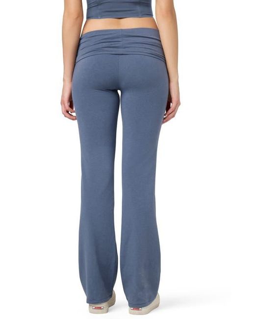 Florence By Mills Blue Fold Down Flare Pants