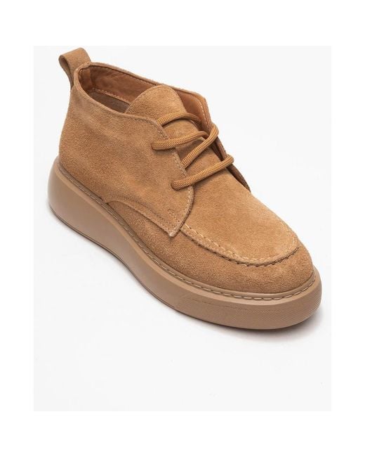 Forever & Always Shoes Brown Lilya Leather Chukka Boot