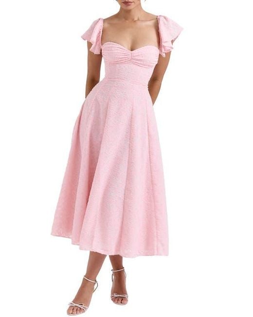 floral applique dress long sleeve Romantic Pink Floral Lace Long Sleeve Formal Dress Dusty Rose / Floor Length / US16