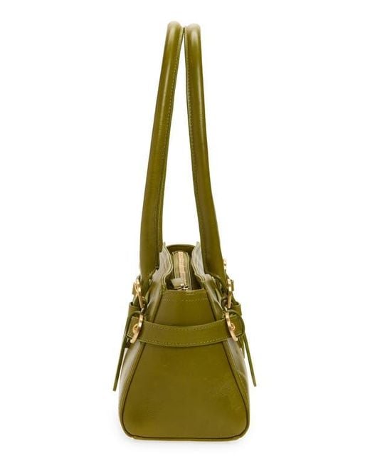 Reformation Green Dominique Leather Shoulder Bag