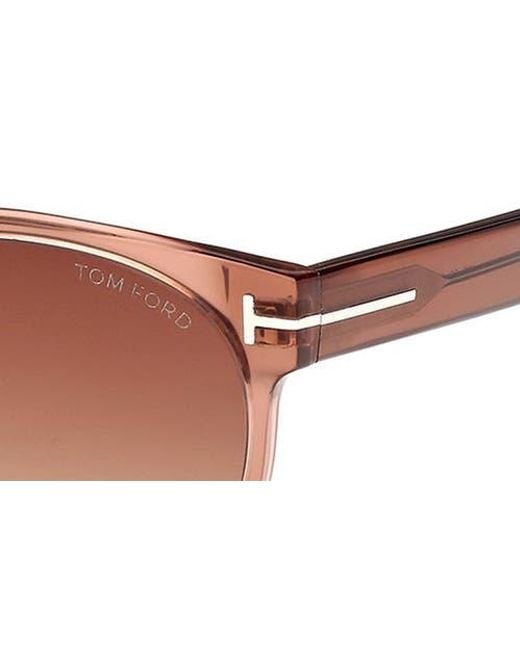 Tom Ford Pink Tallulah 56Mm Gradient Round Sunglasses