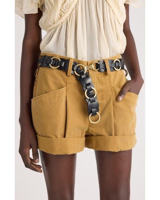 ベルト Isabel Marant Lota Belt In Leather With l Rings LOTA BELT Woman orange | ISABEL MARANT Official online store