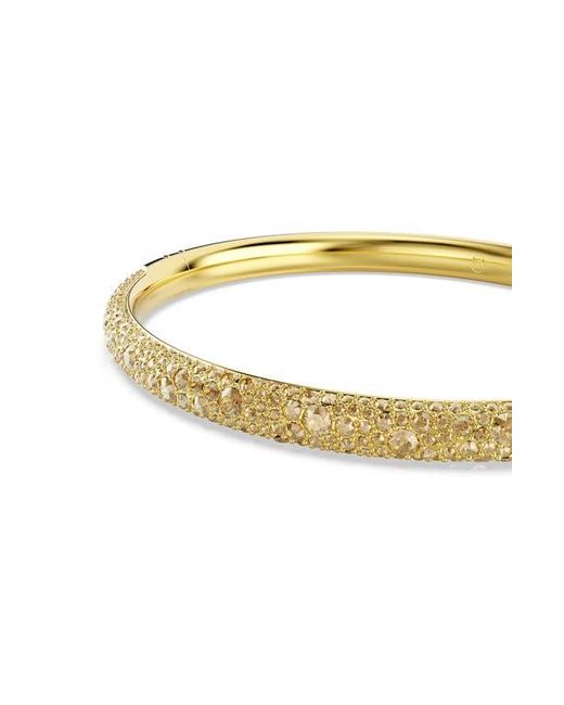 Swarovski Metallic Sublima Crystal Hinged Bangle Bracelet