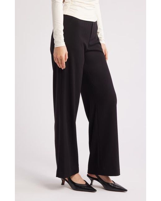 Reformation Black Vida Relaxed Fit Low Rise Pants
