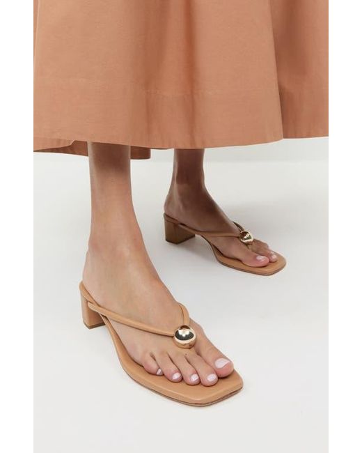 Loeffler Randall Natural Odessa Block Heel Sandal