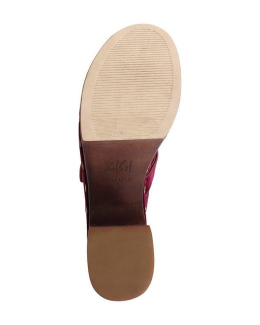 Zigi Red Macarena Platform Clog