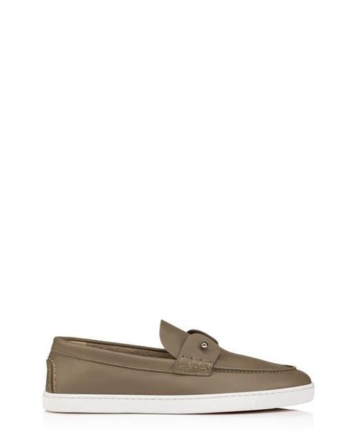 Christian Louboutin Brown Chambeliboat Flat Loafer for men