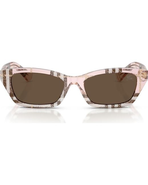 Burberry Brown 52Mm Rectangle Sunglasses