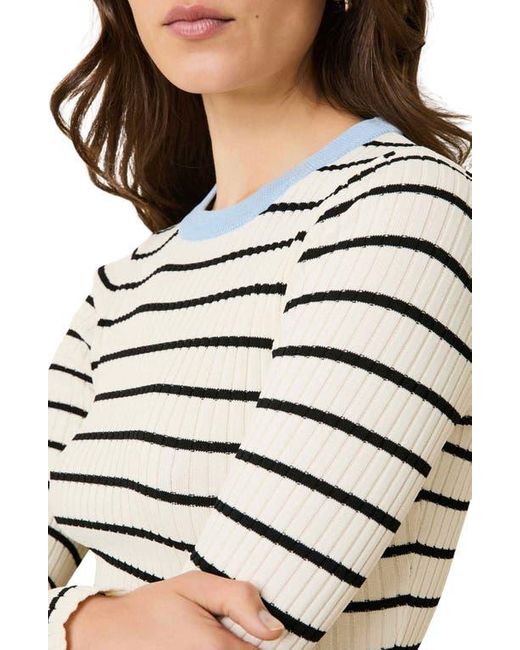 Solid & Striped Gray The Dora Stripe Sweater