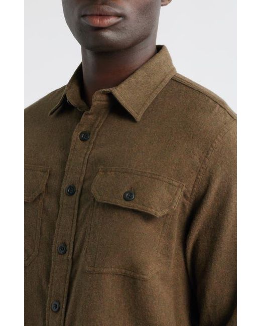 Pendleton Brown Burnside Solid Flannel Button-Up Shirt for men