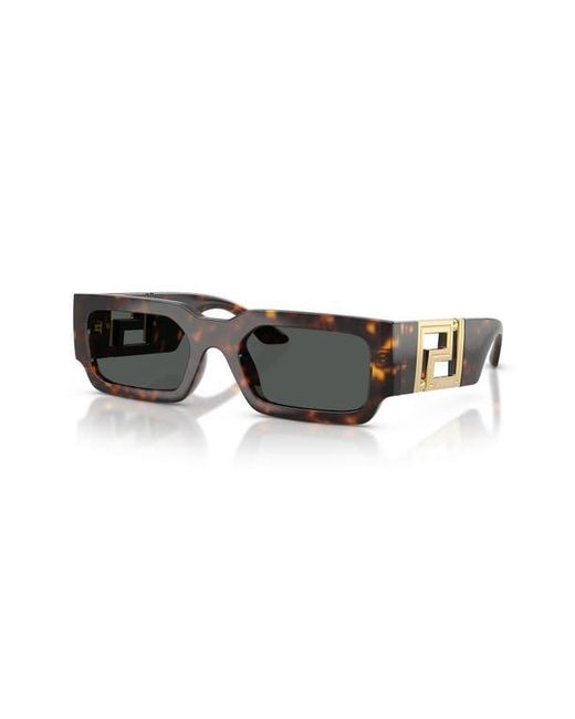 Versace Gray 54Mm Rectangular Sunglasses for men