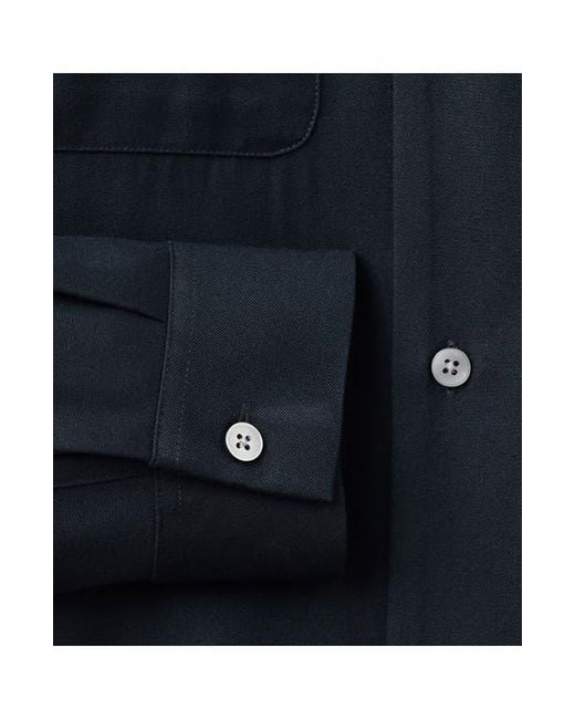 Mango Blue Regular Fit Overshirt for men