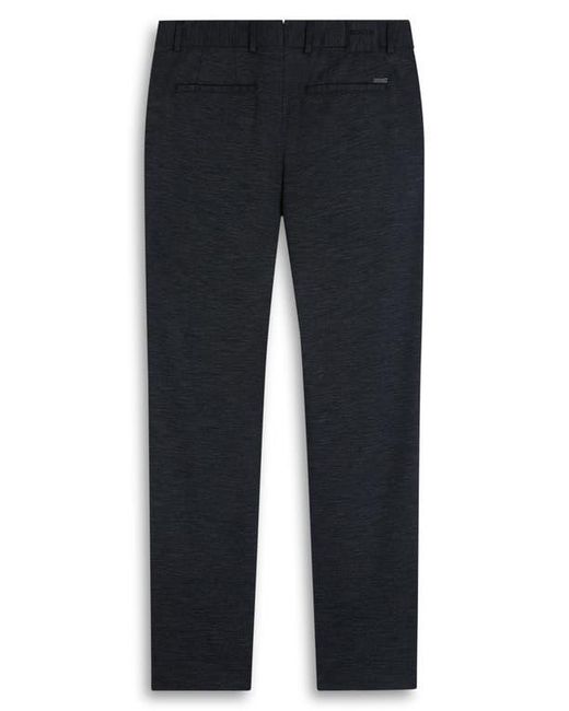 Bugatchi Gray Flat Front Knit Wool Blend Chinos for men