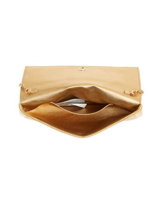 Versace Natural La Medusa Metal Mush Clutch