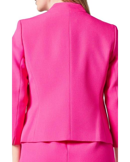 Kasper Pink Open Cardigan-Style Blazer