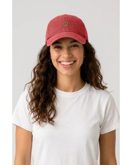 Alix White Pretzel Dad Cap