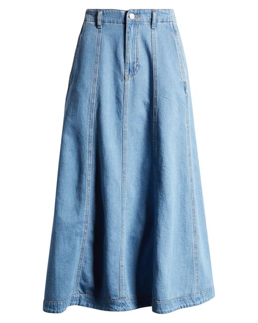 Vero Moda Blue Brynn Denim Skirt