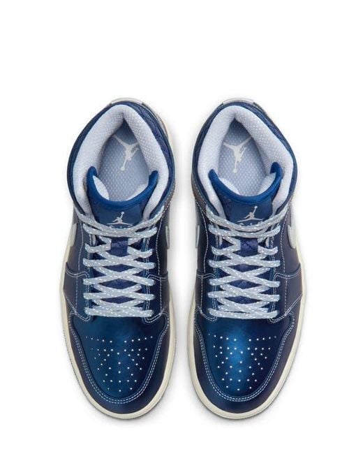 Nike Blue Air 1 Mid Se Basketball Sneaker