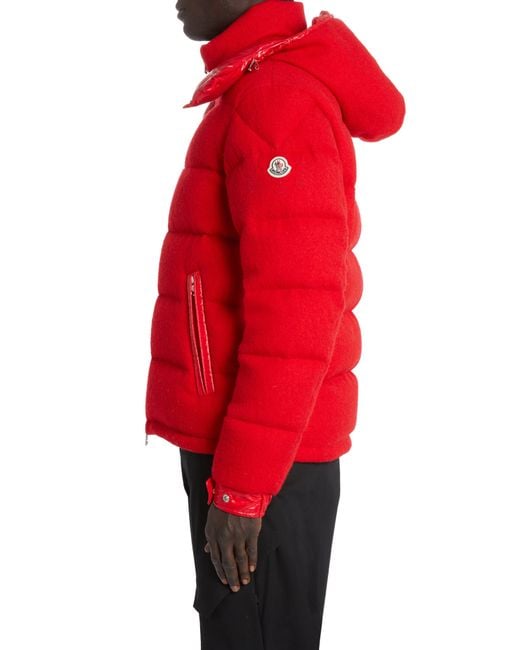 Moncler Red Winnipeg Flannel 750 Fill Power Down Jacket for men