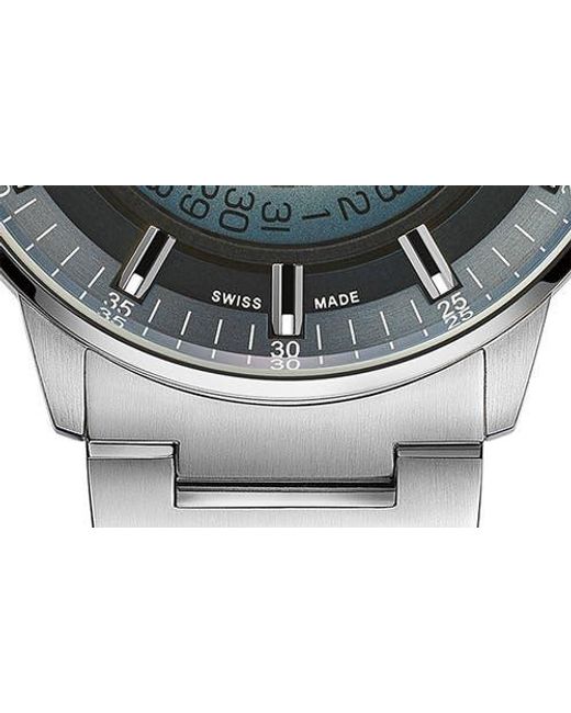 MIDO Gray Commander Gradient Skeletal Automatic Bracelet Watch, 40Mm for men