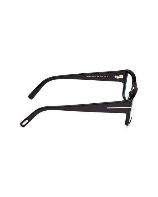 Tom Ford Brown 55Mm Square Light Blocking Glasses
