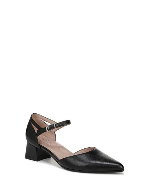 Naturalizer Black Maddox Ankle Strap Pointed Toe Pump